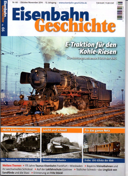 Heft Eisenbahn-Geschichte Nr. 066