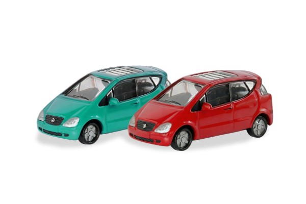 160 N/2er Set Mercedes-Benz A-Klasse (168), rot und oasengrün