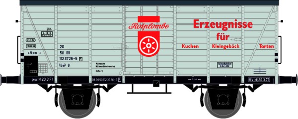 TT WIEMO/MBS-R EXCLUSIV Kühlwagen G10 'Rotplombe - VEB Konsum Nährmittelwerke Erfurt' DR Ep.IV