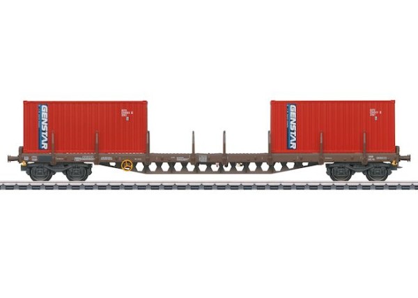 H0 Containerwagen Rs DSB -5 braun