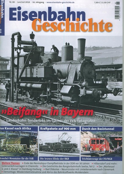 Heft Eisenbahn-Geschichte Nr. 088