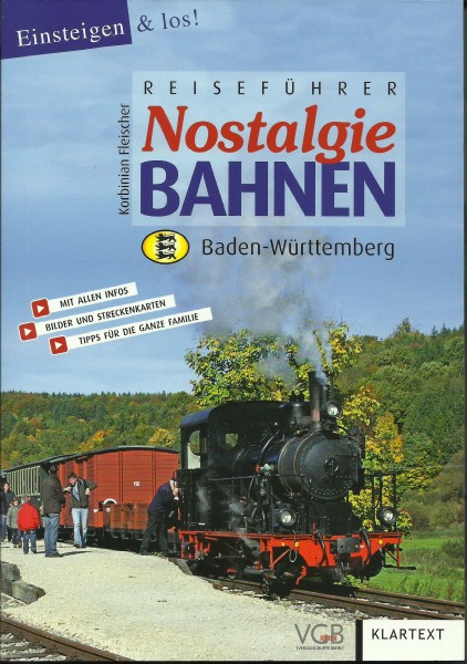 Buch Nostalgiebahnen Baden-Württemberg - Reiseführer mit Streckenkarten