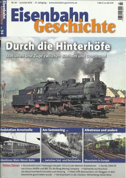 Heft Eisenbahn-Geschichte Nr. 094