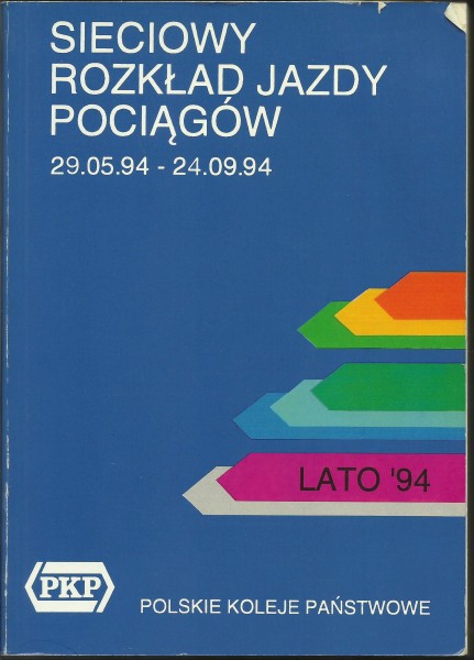 Buch 1994 Kursbuch - PKP - Sommer Sieciowy Rozklad Jazdy Pociagow - Lato