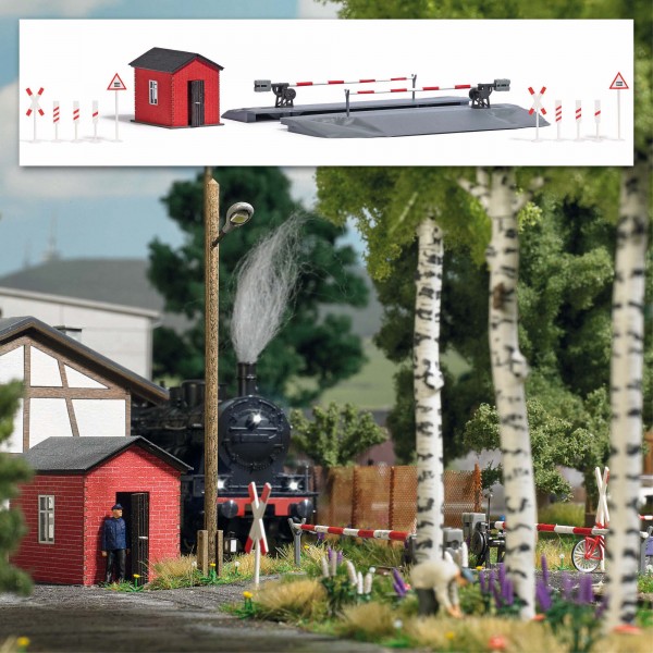 87 Schrankenposten mit Bahnschranke