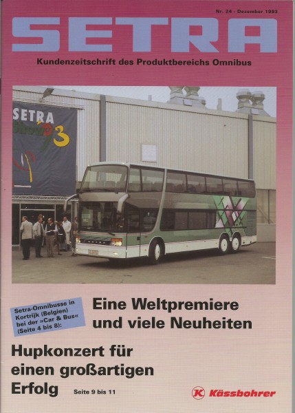 Heft 1993 Setra - Kundenzeitschrift Nr. 24 - Kässbohrer - Setra