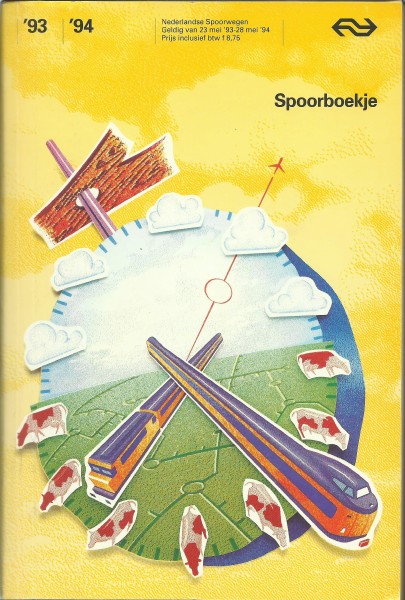 Buch 1993/94 Kursbuch NS (Niederlande) - Spoorboekje Nederlandse Spoorwegen