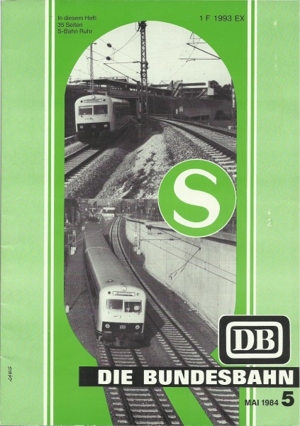 Heft Die Bundesbahn - Heft Mai 1984