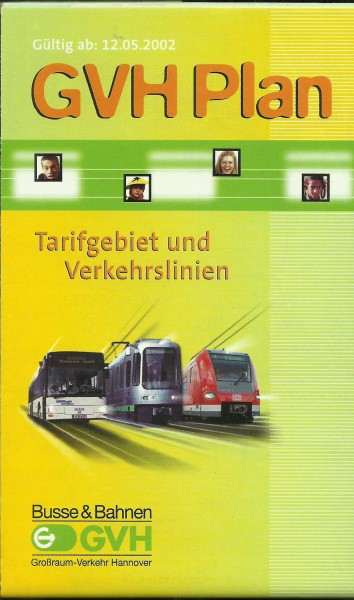 Buch 2002 GVH Liniennetzplan - Hannover - Großraum-Verkehr Hannover
