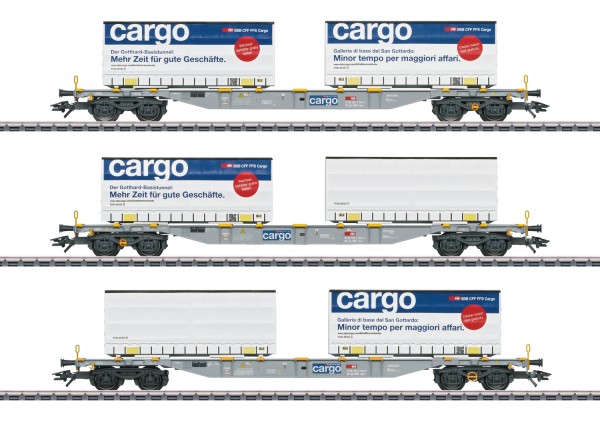 H0 Containertragwagen-Set SBB Cargo