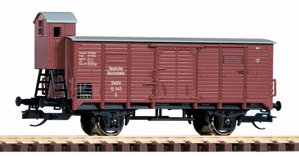 TT Gedeckter Güterwagen G02 mit Bremserhaus, DRG, Ep.II