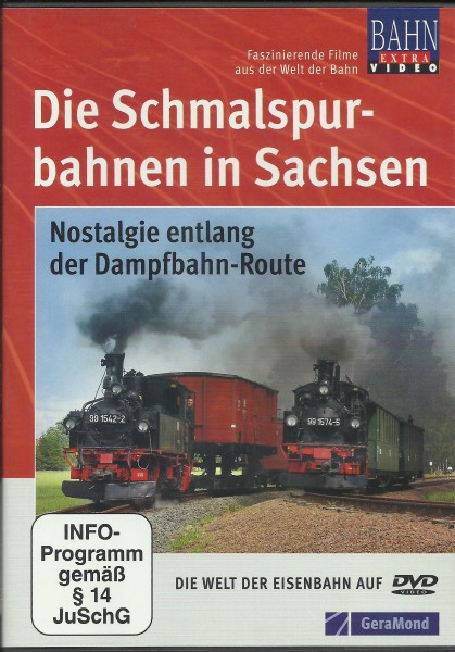 DVD: Die Schmalspurbahnen in Sachsen - Nostalgie entlang der Dampfbahn-Route