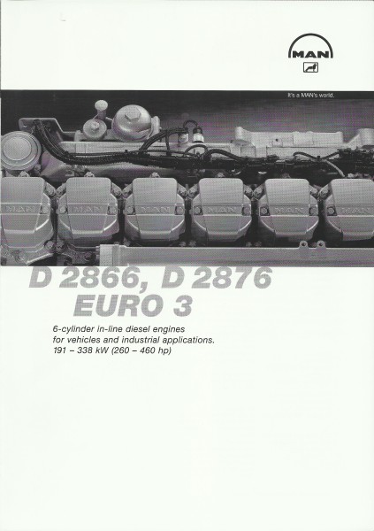 Heft Prospekt MAN - 6-cylinder in-line Diesel Engines for vehicles and industrial application