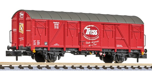 N Gedeckter Güterwagen, Gbs 245, 'Tress', SAB, Ep.VI, gealtert