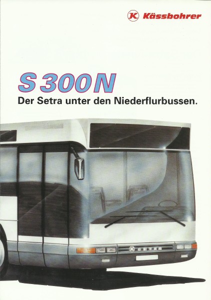 Heft 1989 Prospekt Setra - S 300N - Der Setra unter den Niederflurbussen