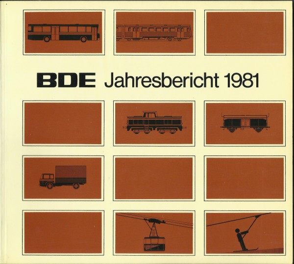 Buch 1981 BDE Jahresbericht Bundesverband Deutscher Eisenbahnen