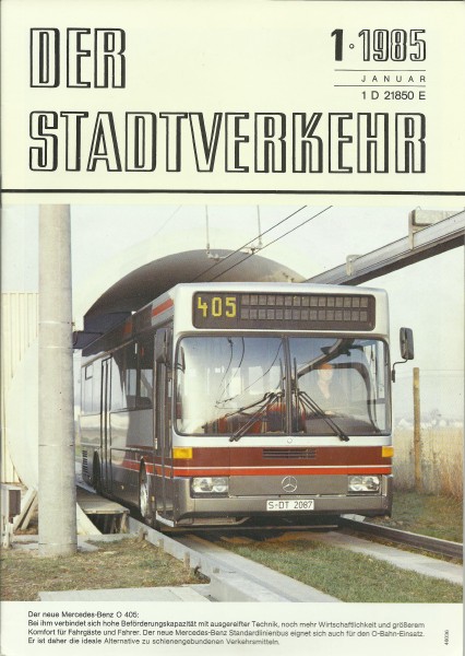 Heft 1985 Jahrgang Stadtverkehr