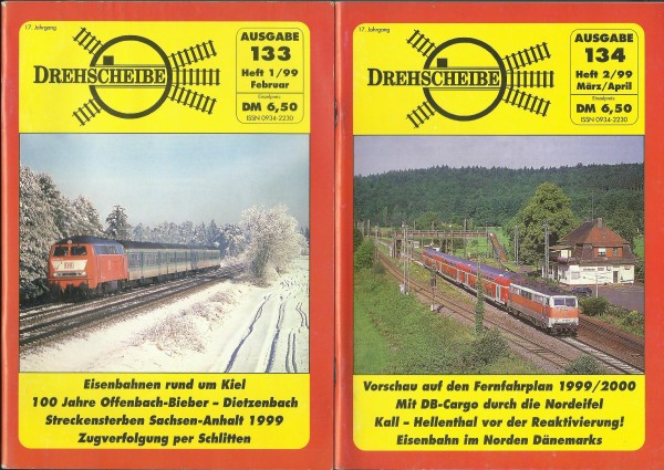 Heft 1999 Jahrgang Drehscheibe Heft 133-140