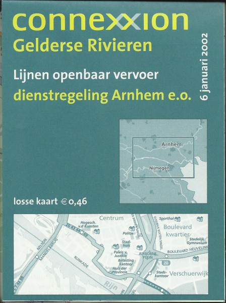 Buch 2002 Liniennetzplan - Arnheim - Connexxion Gelderse Rivieren