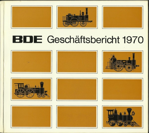 Buch 1970 BDE Geschäftsbericht Bundesverband Deutscher Eisenbahnen