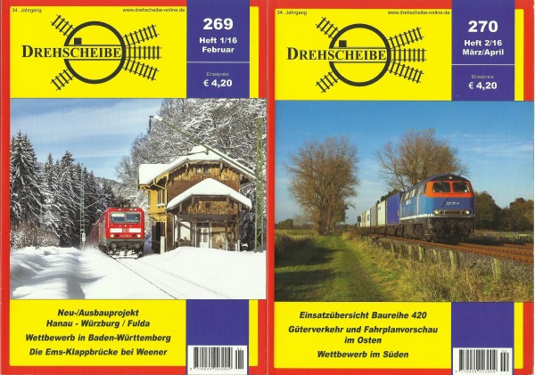 Heft 2016 Jahrgang Drehscheibe Heft 269-276