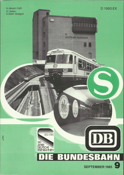 Heft Die Bundesbahn - Heft September 1985