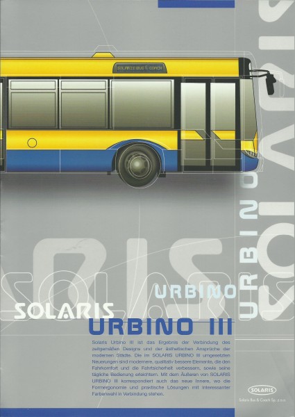 Buch Prospekt SOLARIS - URBINO III