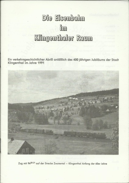 Buch Die Eisenbahn im Klingenthaler Raum