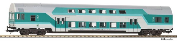 H0 Doppelstock-Steuerwagen DBmq DR-4 türkis/grau +LW