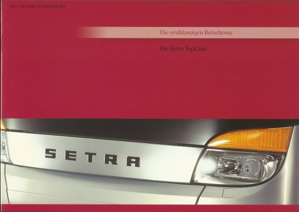 Heft 2000 Prospekt SETRA - Die Setra TopClass - Die erstklassigen Reisebusse