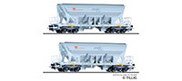 TT Güterwagenset der HVLE, bestehend aus zwei Selbstentladewagen Faccns, Ep. VI -FORMNEUHEIT-