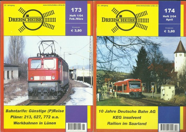 Heft 2004 Jahrgang Drehscheibe Heft 173-180