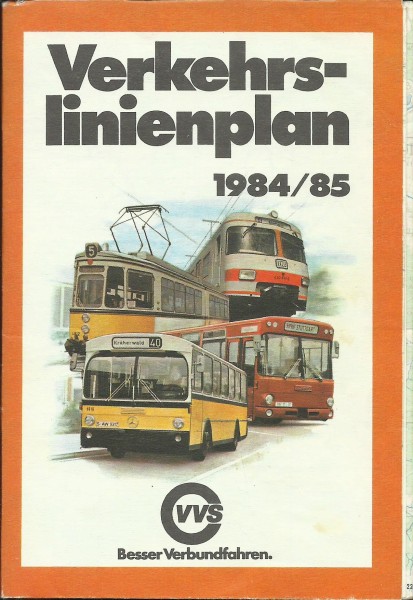 Buch 1984 VVS Liniennetzplan - Stuttgart