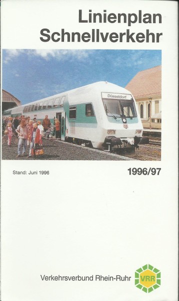 Buch 1996/97 VRR Verbundliniennetz Schnellverkehr