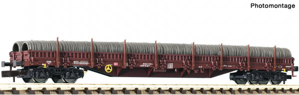 N Rungenwagen/4-achs. Res DBAG Ep.V braun mit Drahtrollen