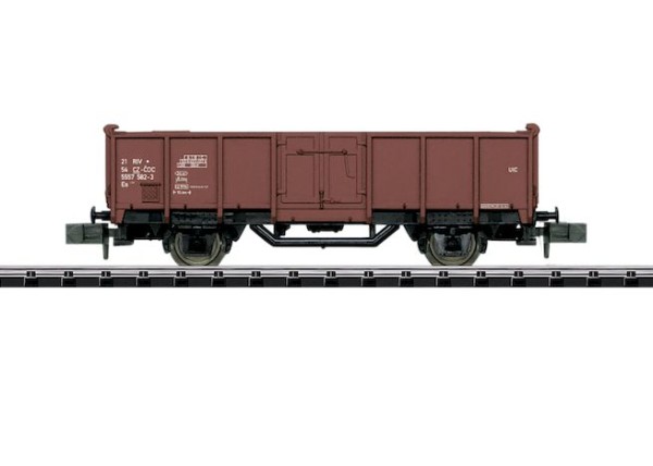 N Hobby-Güterwagen/2-a. off. Es CD-Cargo -6 braun
