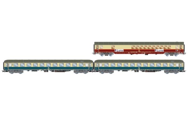 H0 Nachtschnellzug-SET Luna DB, 3-tlg.