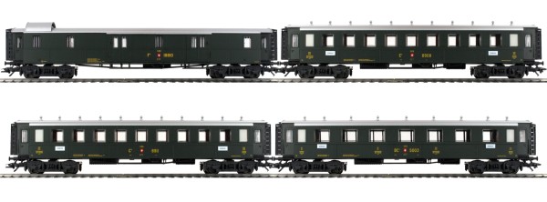 H0 Personenwagen-Set/4-a. Oldtimer SBB-3