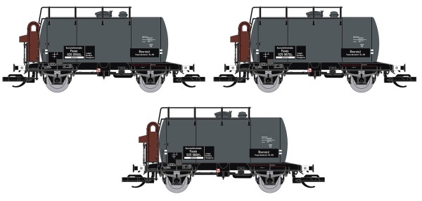 TT Kesselwagen-Set Deutz mit Bremserhaus, "Ölverein 2", DRG 3-tlg.