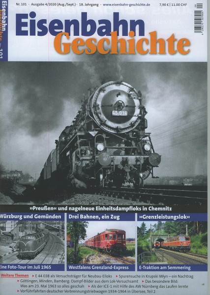 Heft Eisenbahn-Geschichte Nr. 101