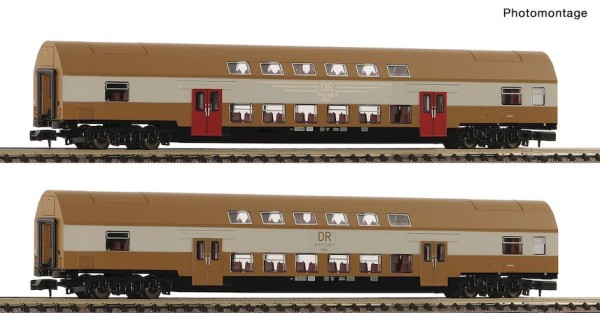 N Doppelstockwagen-Set 2, DR Ep.4 2-tlg