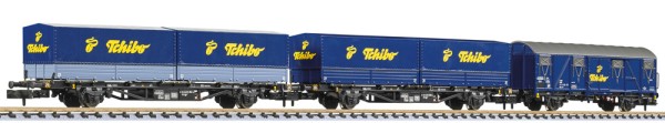 N Tchibo-Zug', verschiedene Güterwagen-Set , DB AG, Ep.V 3-tlg
