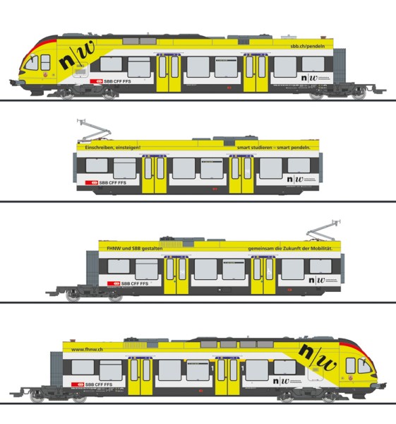 H0 Elektro-Triebzug, "FLIRT", SBB-CFF, Ep.VI 4-tlg.