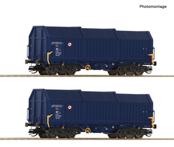 TT Teleskophaubenwagen-Paar ZSSK-6 blau
