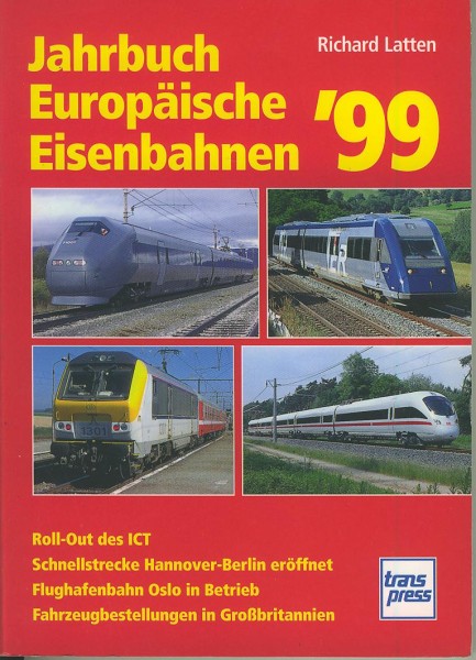 Buch Jahrbuch Europäische Eisenbahnen 1999