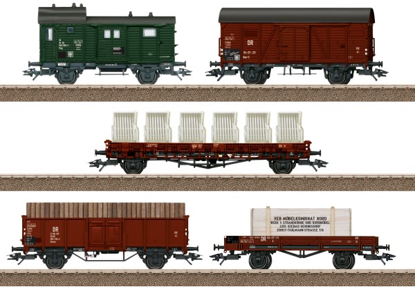 H0 Güterwagen-Set /2-a. DR-III 5-tg.