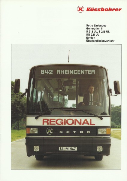 Heft 1989 Prospekt - KÄSSBOHRER - Regional Setra-Linienbus-Generation II