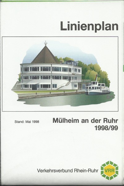 Buch 1998/99 VRR Liniennetzplan - Mülheim an der Ruhr