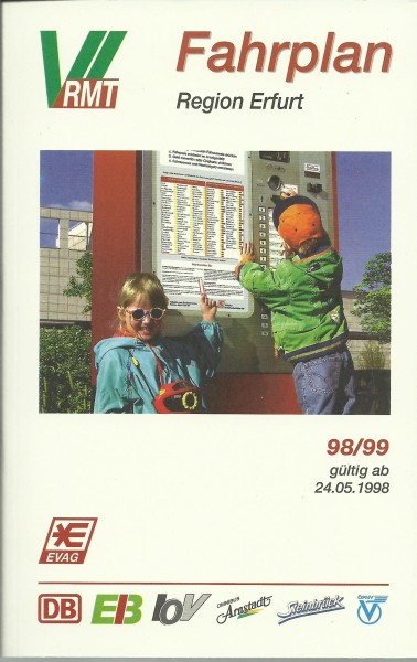 Buch 1998/99 RMT Fahrplan - Region Erfurt
