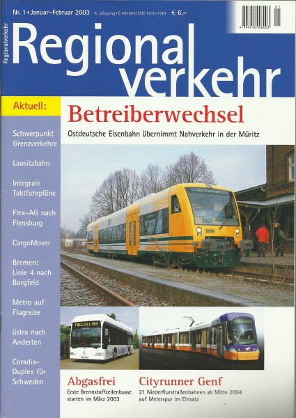Heft 2003 Jahrgang Regionalverkehr